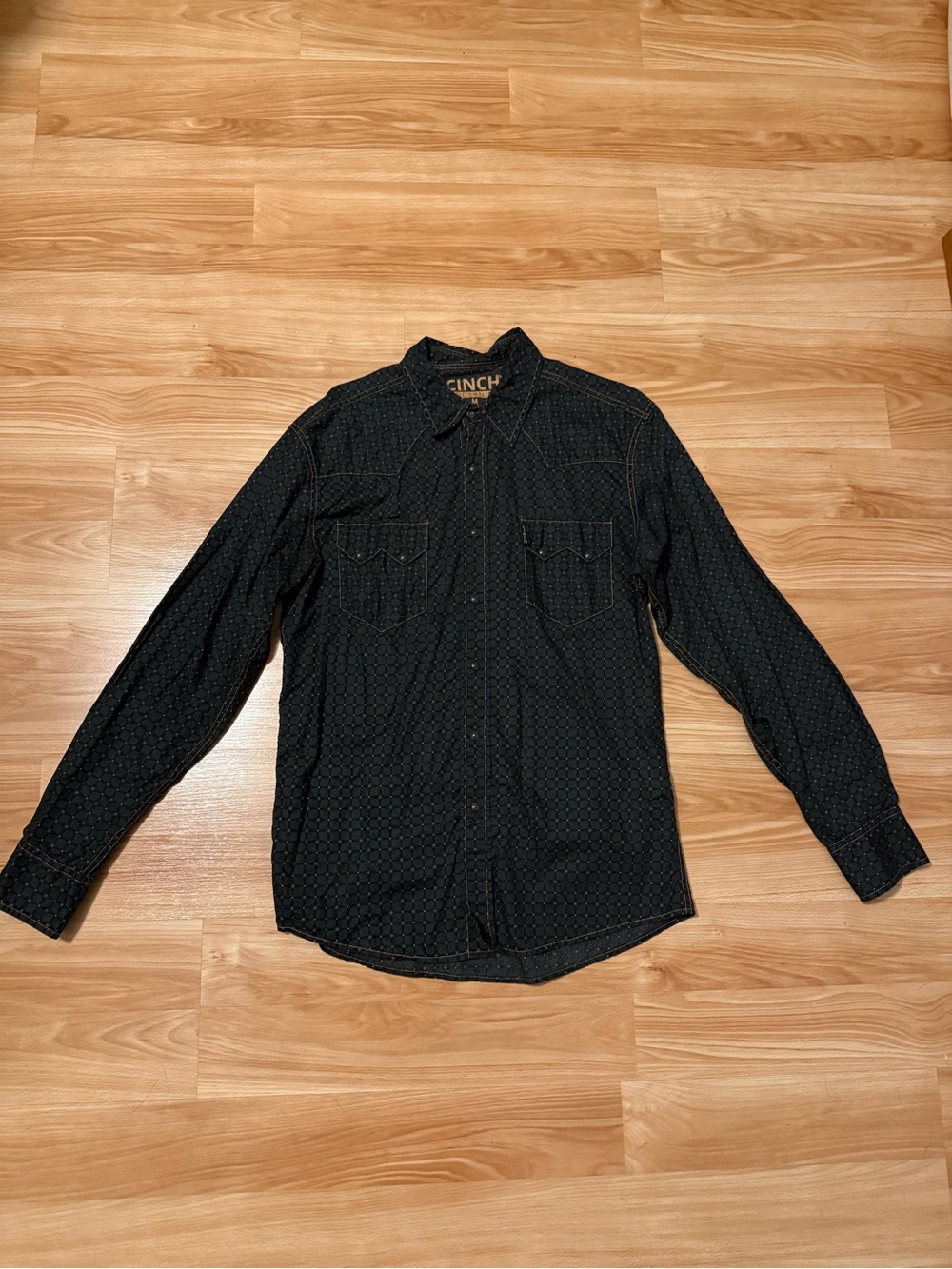 Cinch Men's Dark Green Pearl Snap Western Shirt